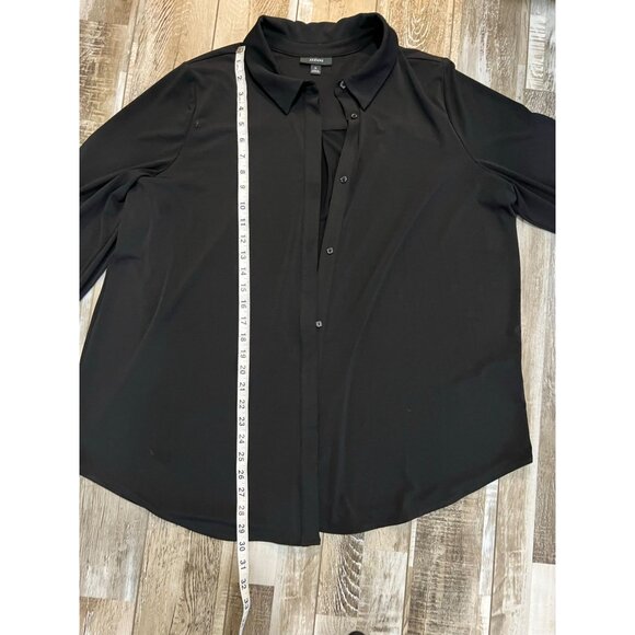 Alfani Womens Long Sleeve Blouse, Black, XL - Picture 8 of 8
